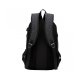 UNISEX SCHOOL BACKPACK CASUAL SHOULDER SCHOOL BAGS WITH USB CHARGING PORT - BLACK